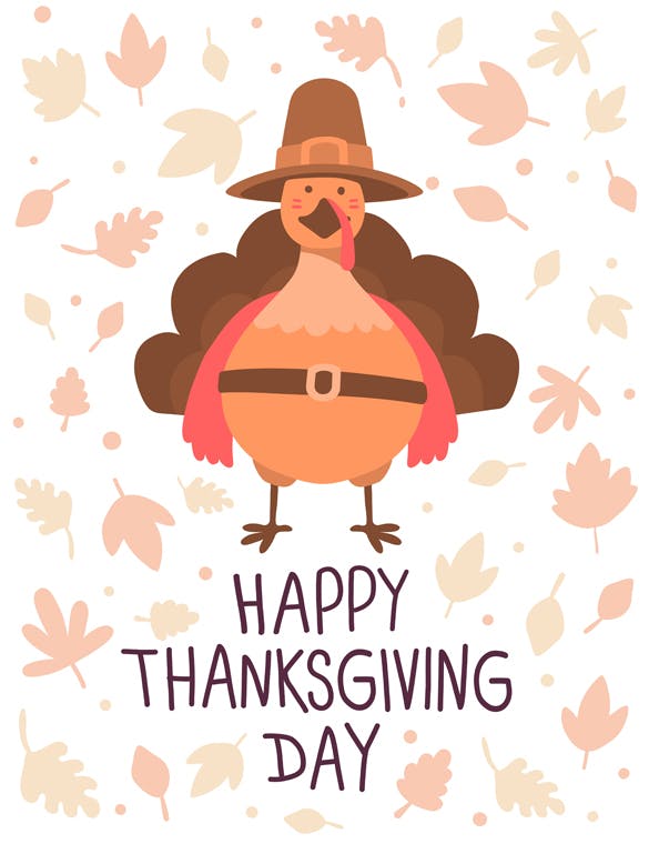 感恩节庆祝火鸡美食矢量设计素材 Happy Thanksgiving turkey插图3