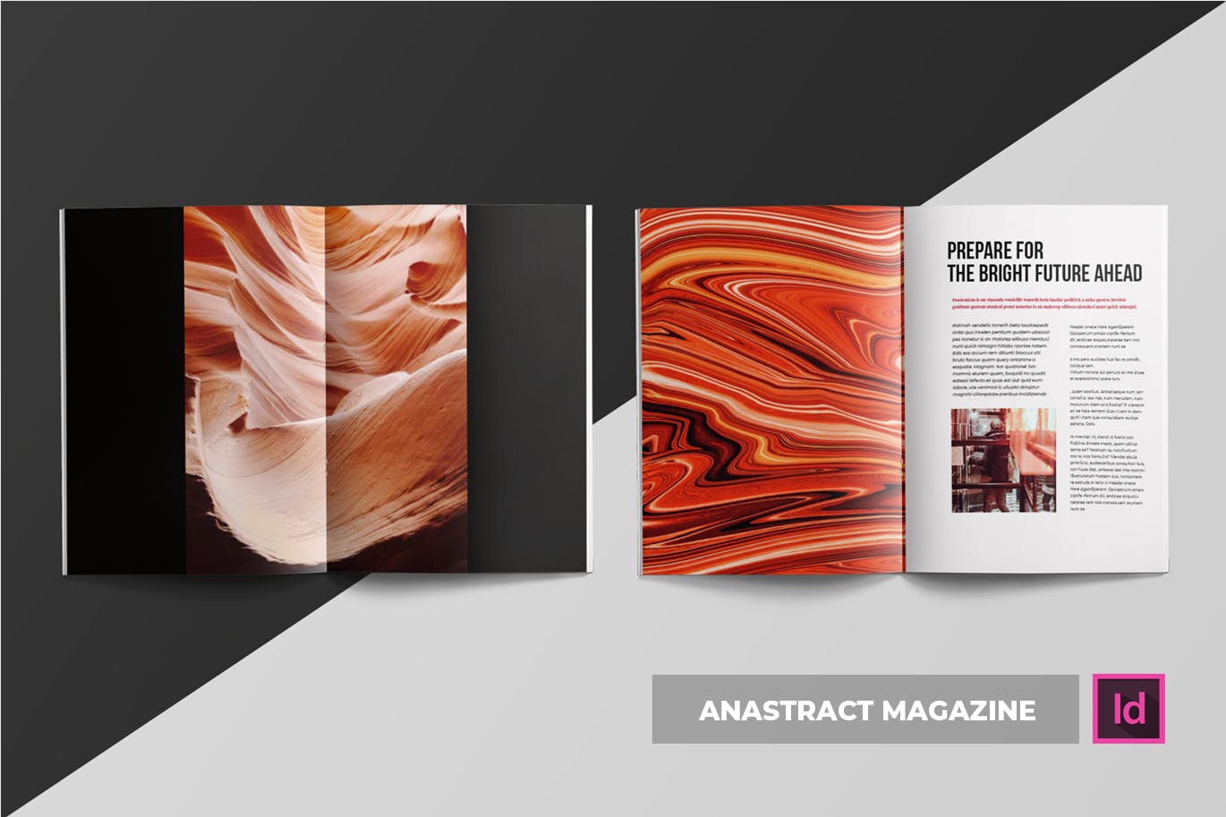 简约企业杂志版式设计模板 Anastract | Magazine Template插图(4)