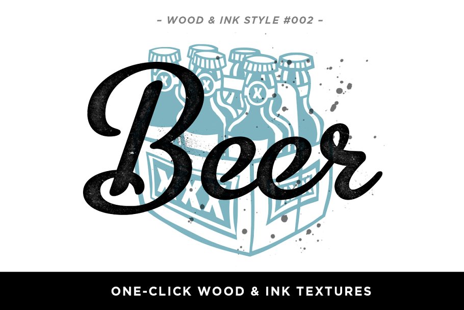 木材和墨水纹理、样式&笔刷包 Wood & Ink | Texture Pack插图(3)