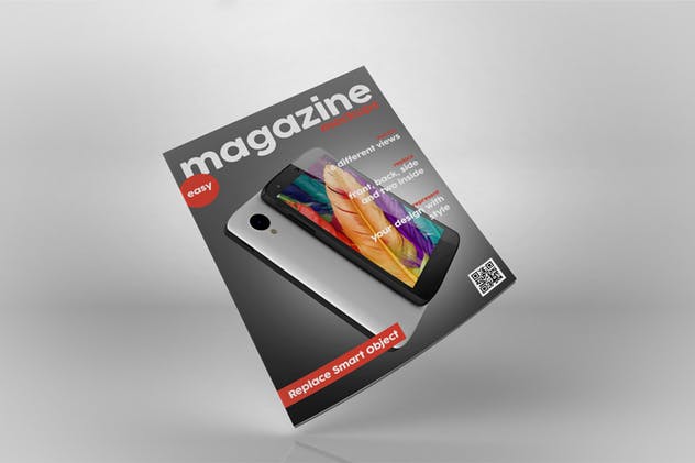 杂志封面封底设计样机模板 Magazin Mock Up插图4