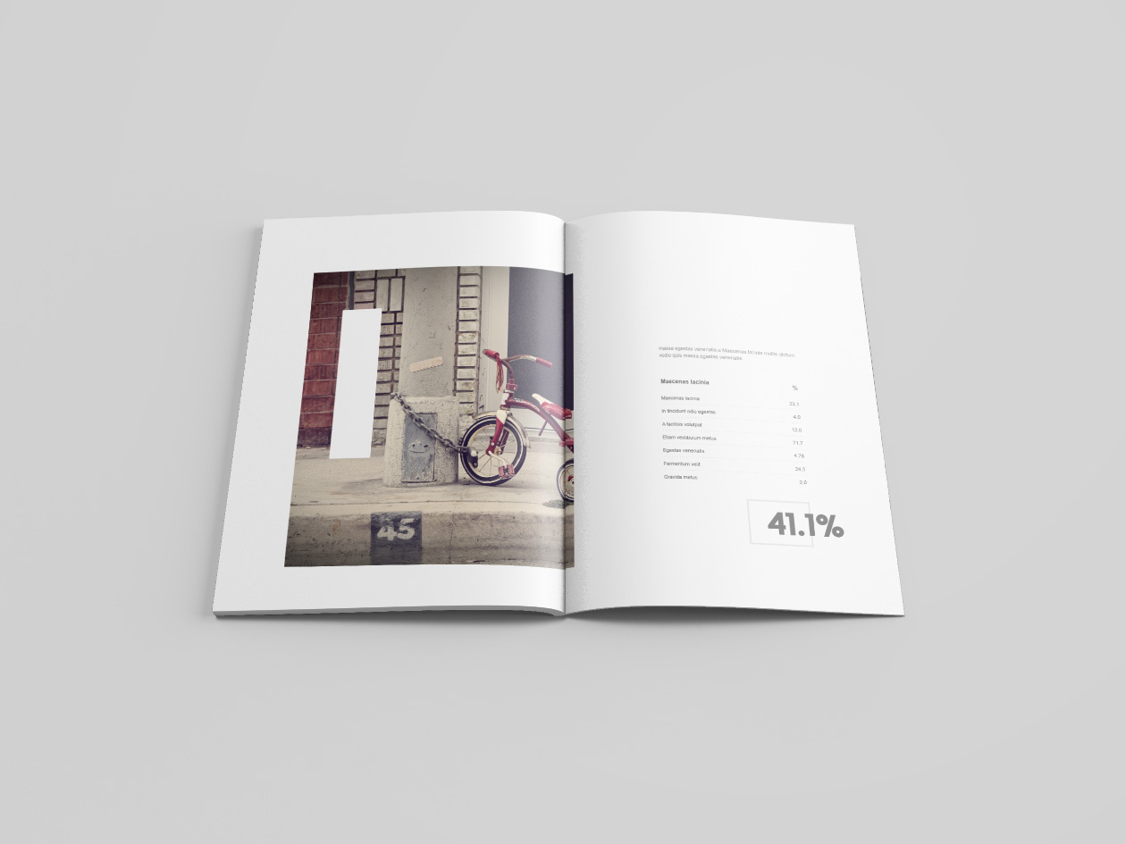 信纸尺寸标准杂志版式设计预览样机 Letter Size Magazine Mockup插图3