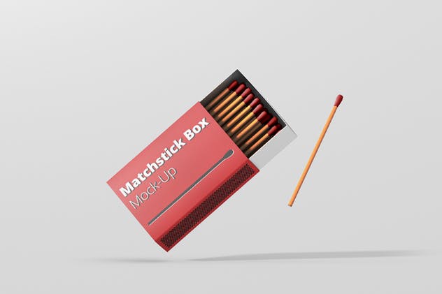 逼真高品质火柴盒样机 Match Box Mock-Up插图(5)