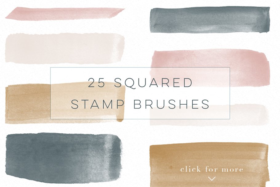 水彩画笔纹理Procreate笔刷 Procreate Brushes Watercolor Kit插图(3)