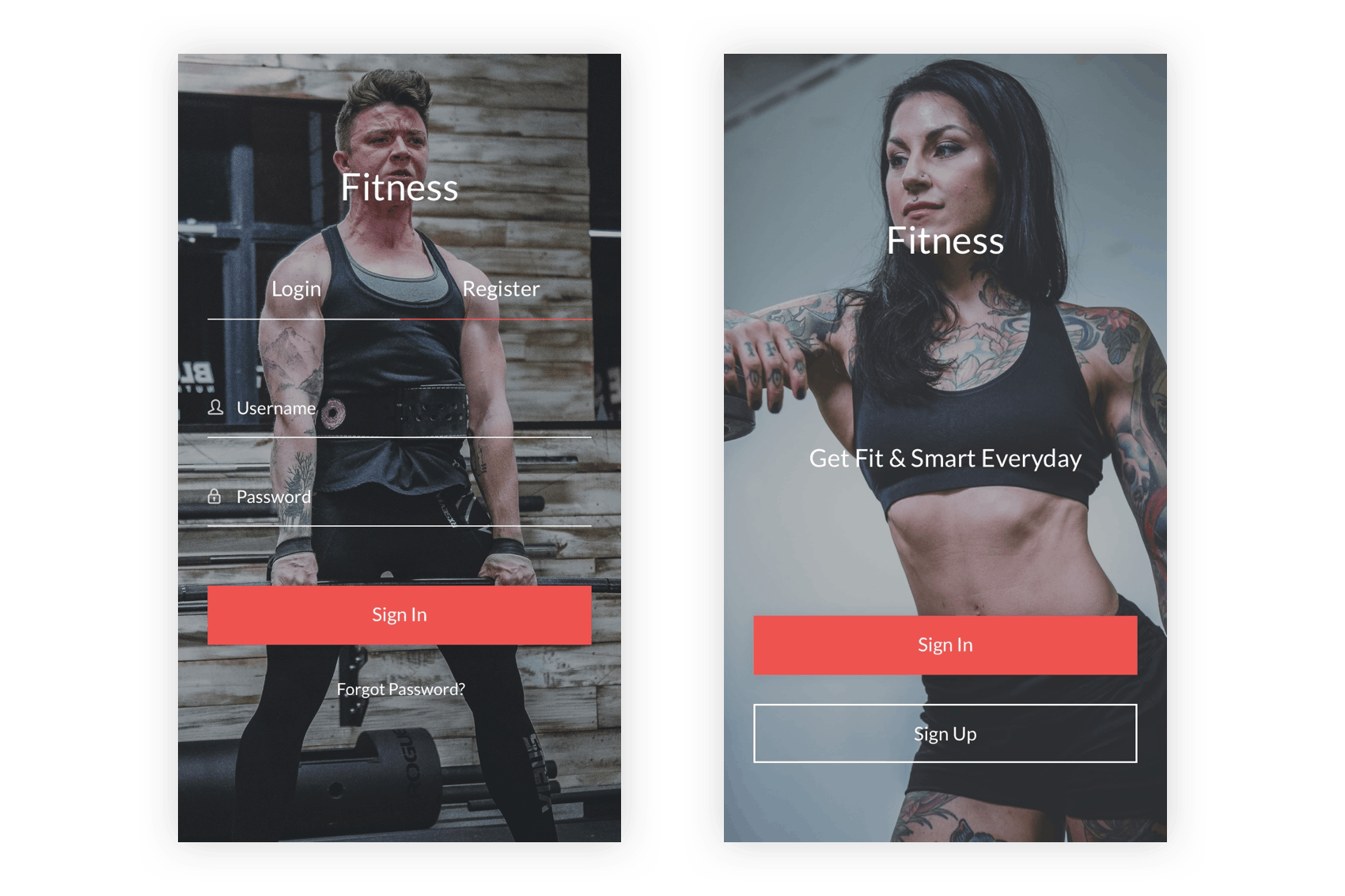 健身俱乐部/健身运动APP应用UI设计套件XD模板 Fitness – Health, Workout & Gym UI Kit in Adobe XD插图(1)