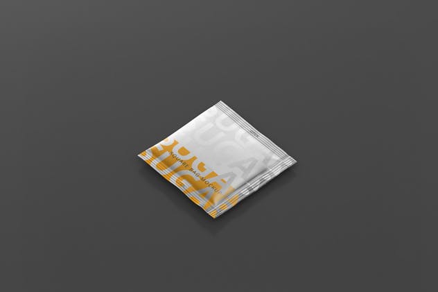 方形调料/糖袋包装样机模板 Salt / Sugar Bag Mockup – Square插图(2)