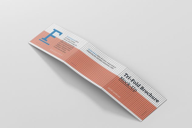 三折页横向多尺寸小册子样机 Tri-Fold Brochure Mockup – Din A4 A5 A6 Landscape插图(12)