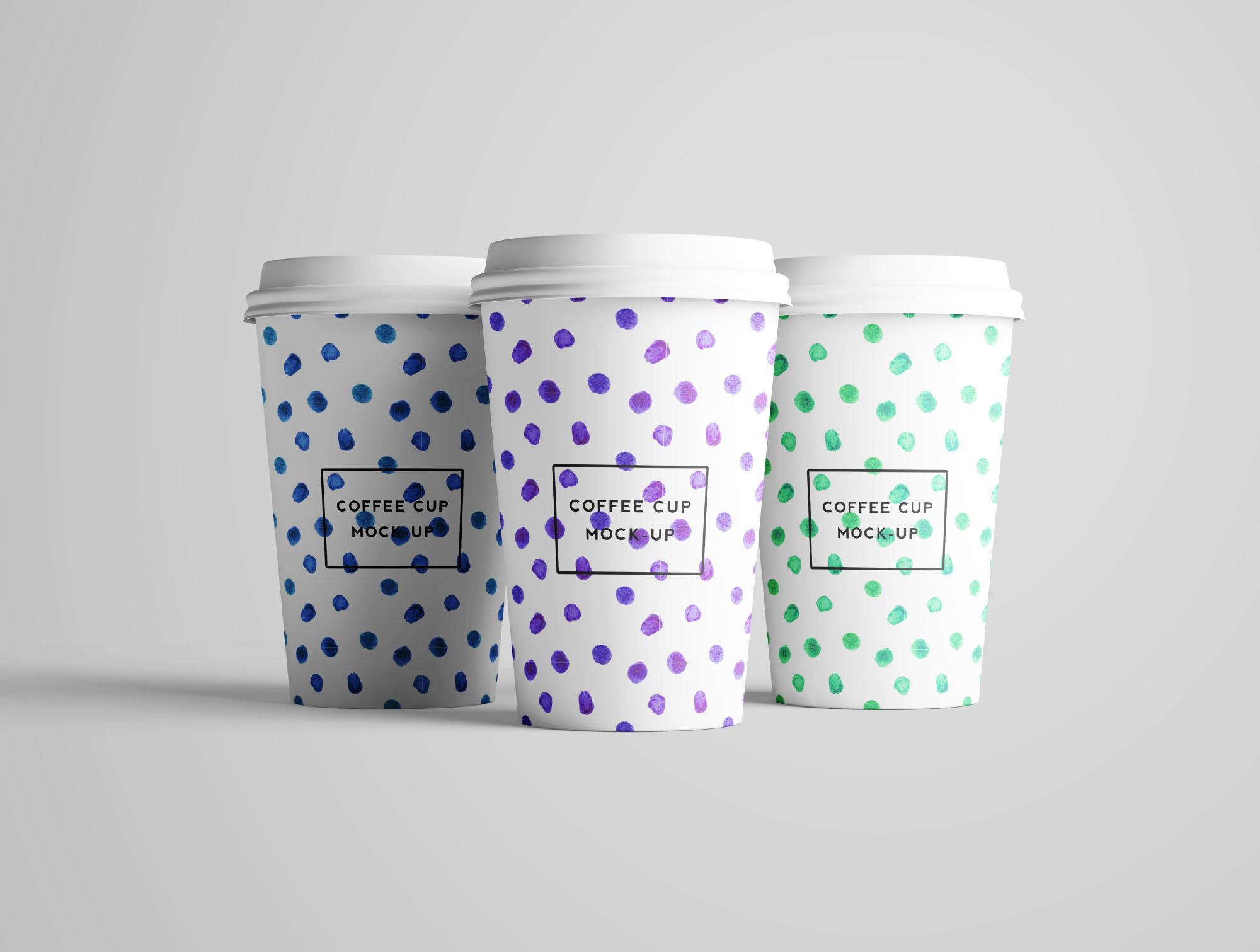 7个咖啡纸杯设计图PSD样机模板 7 PSD Coffee Cup Mockups插图(4)