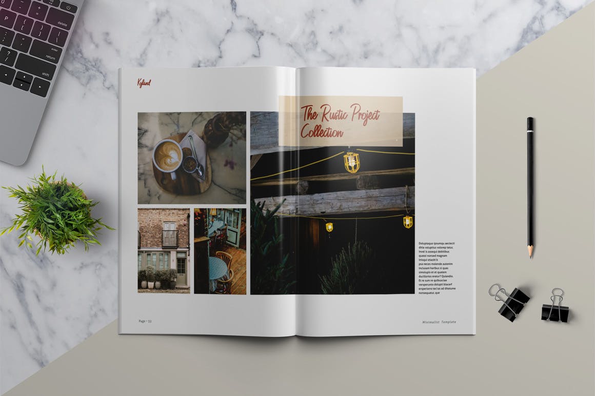 时装/摄影/设计主题杂志&作品集设计模板 KYLAND – Magazine & Portfolio Template插图(9)