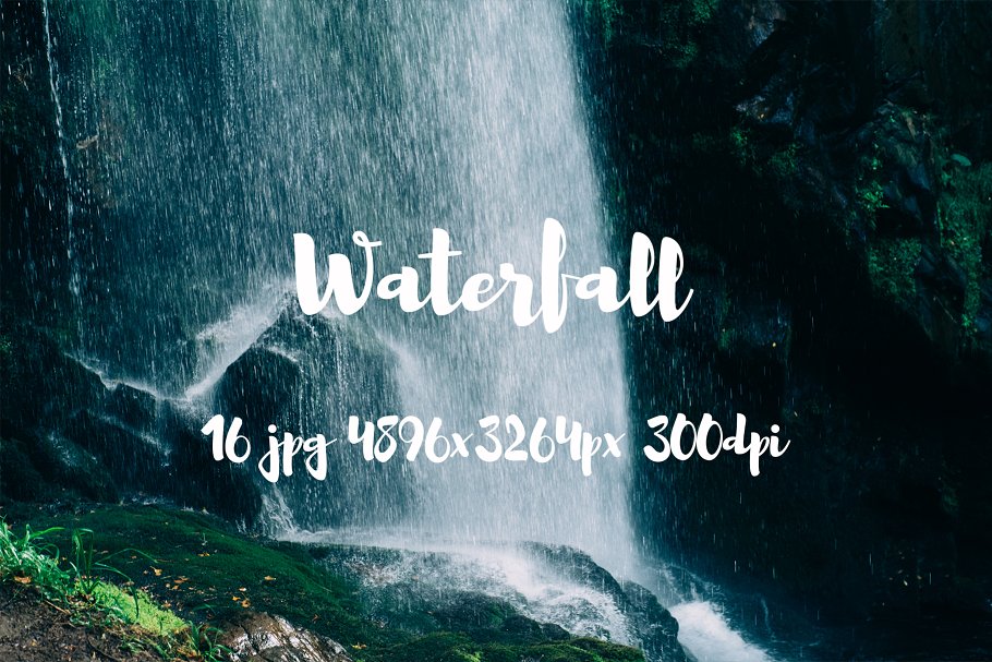 瀑布飞泻高清照片素材 Waterfall photo pack插图(2)