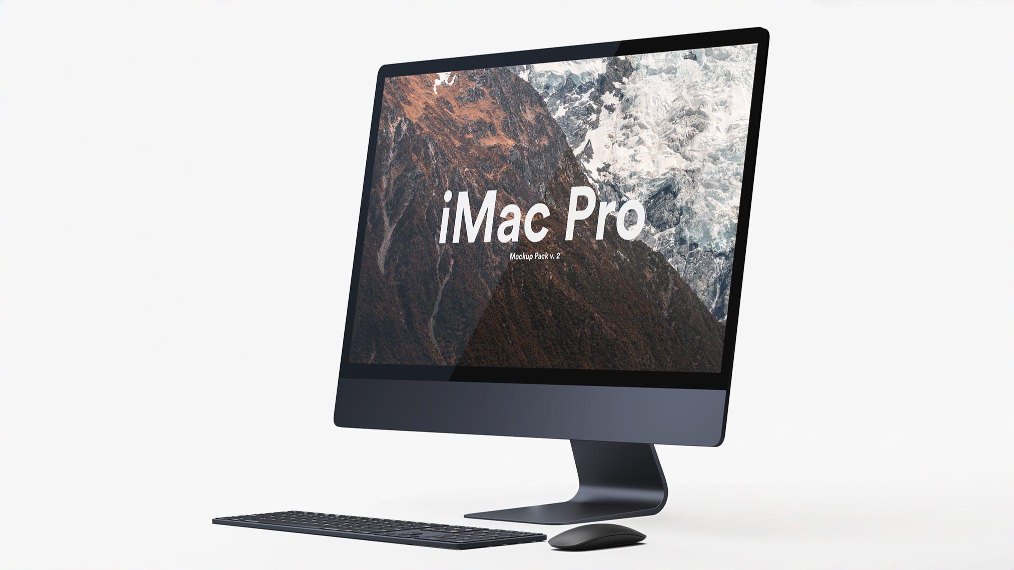 5K高分辨率iMac Pro一体机多角度样机模板 iMac Pro Kit插图6