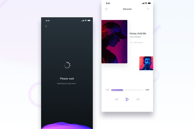 音乐、照片和媒体APP应用UI套件 Brake UI Kit 2.0 – Music, Photo & Media插图(5)