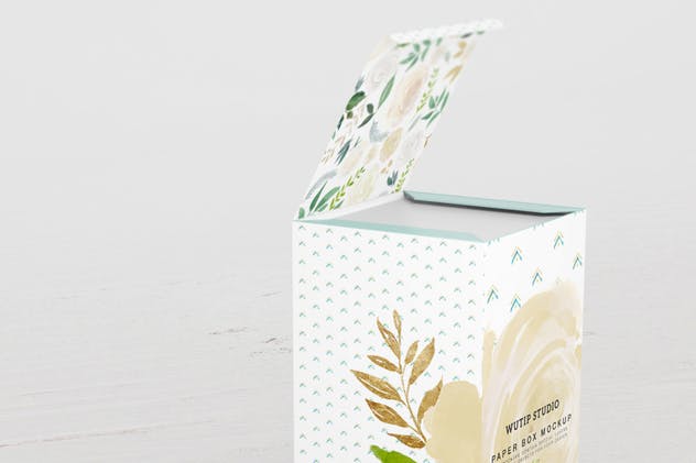 包装外观设计演示包装纸盒样机V4 Paper Box Mockup 04插图(5)