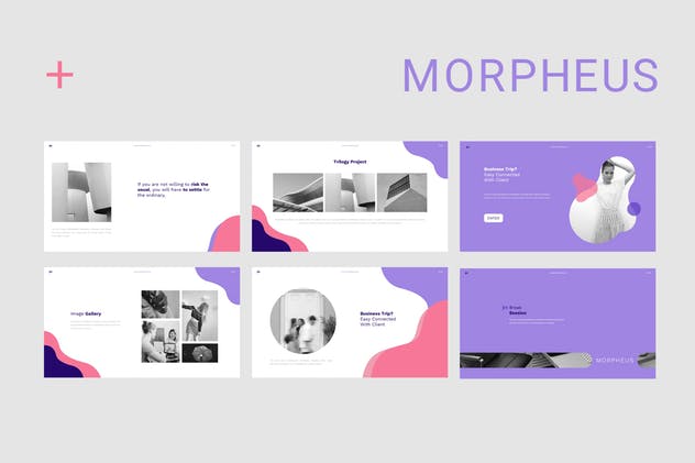 极简主义风格业务/产品/项目介绍Google Slides幻灯片模板 Morpheus Google Slides插图6