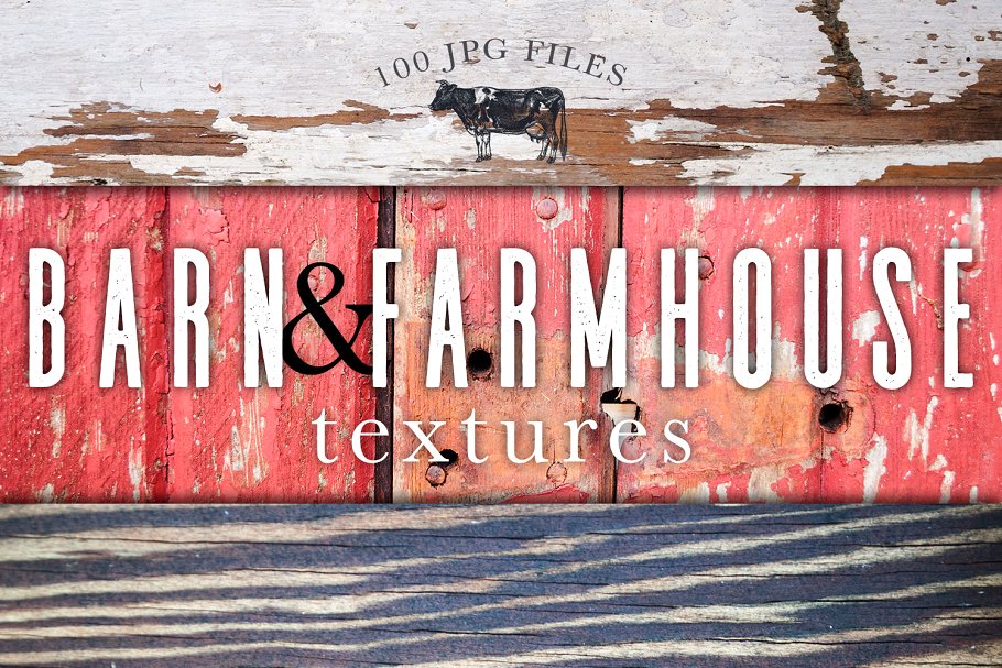 谷仓和农舍木材图案纹理 Barn & Farmhouse Wood Textures插图