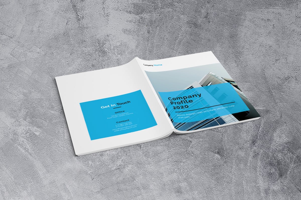 企业宣传册/画册/商业提案手册INDD设计模板 Company Profile 2020插图