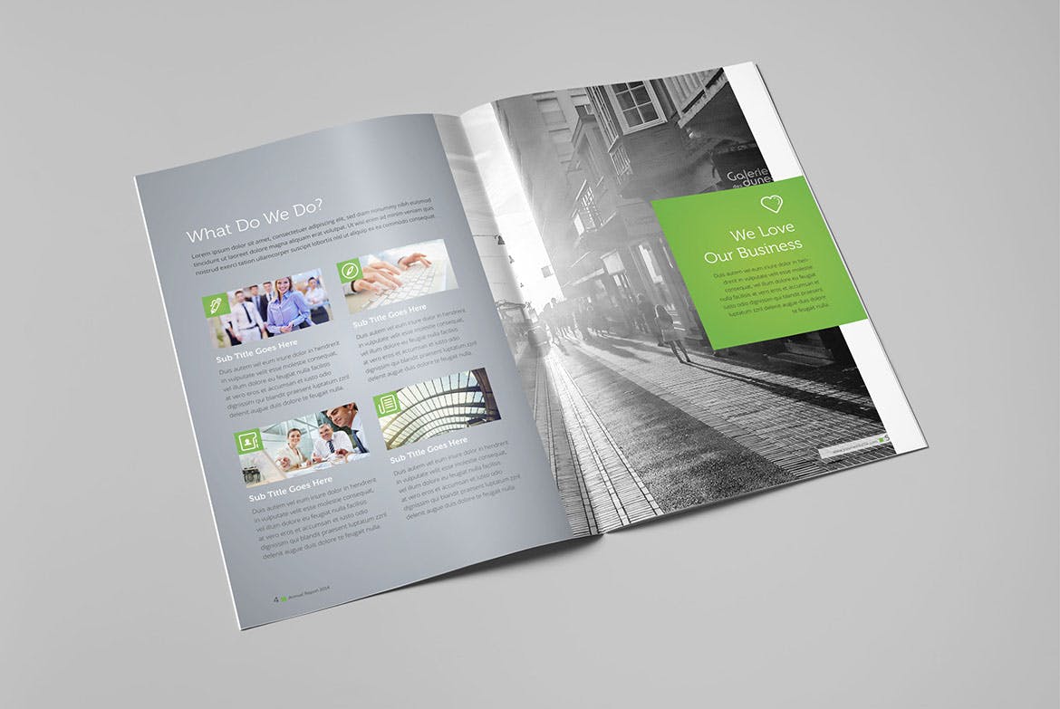 公司企业年度报告设计INDD模板素材 Annual Report 2014 Brochure插图2
