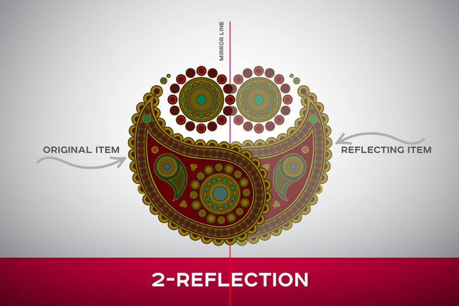 曼陀罗装饰元素AI图层模板 Ai Mandala Ornament Templates插图(1)