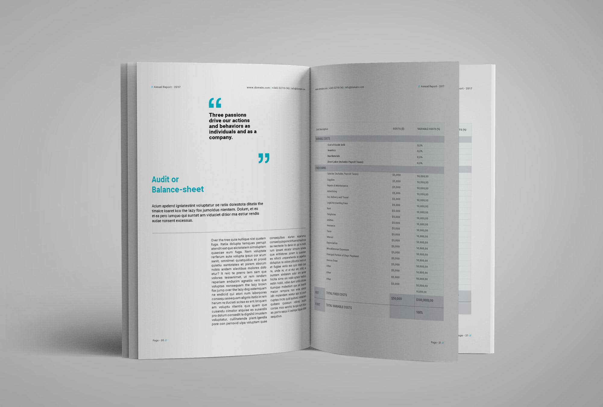2019年优秀企业年度报告/企业年报设计模板 Report Brochure插图(12)