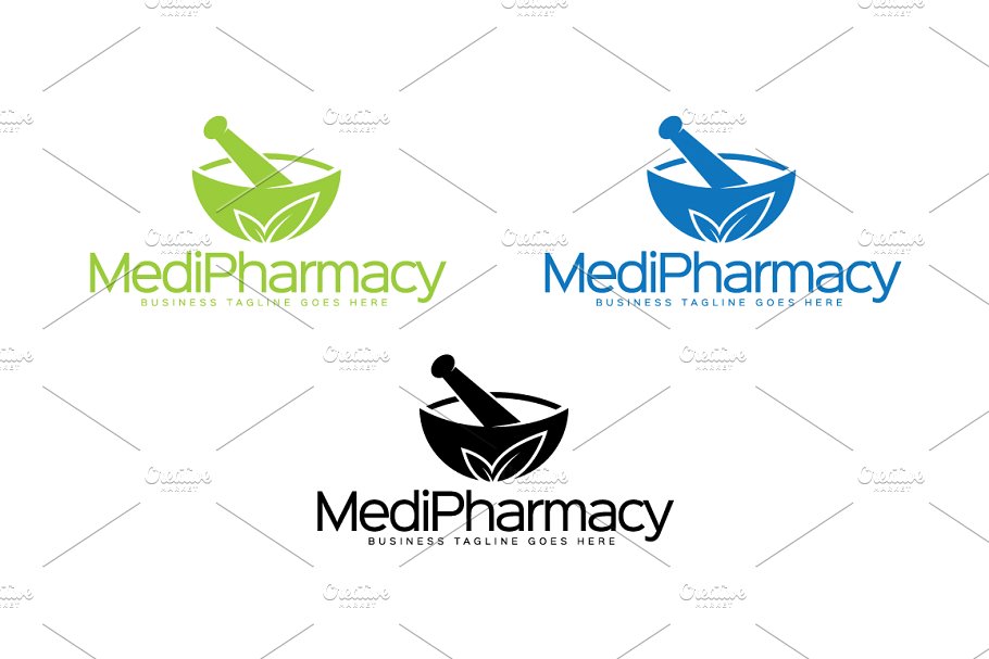 药店/药房Logo模板  Pharmacy Logo插图1