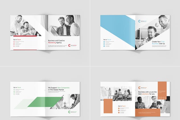 企业市场营销企划画册设计模板套装 Business Marketing – Company Profile Bundle 3 in 1插图9