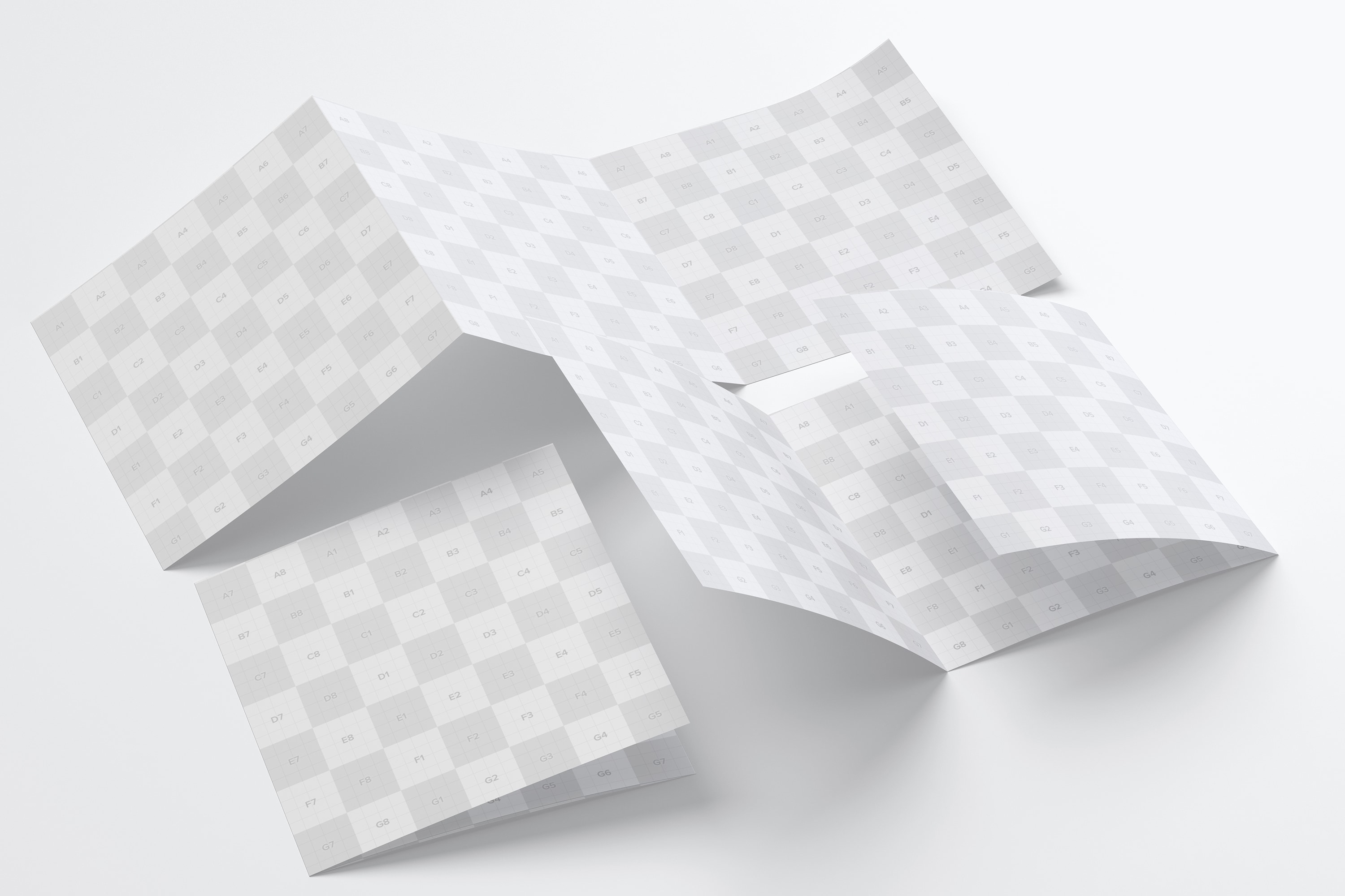方形三折版式设计小册子&传单样机06 Square Tri-Fold Brochure Mockup 06插图1 方形三折版式设计小册子&传单样机06 Square Tri-Fold Brochure Mockup 06插图1
