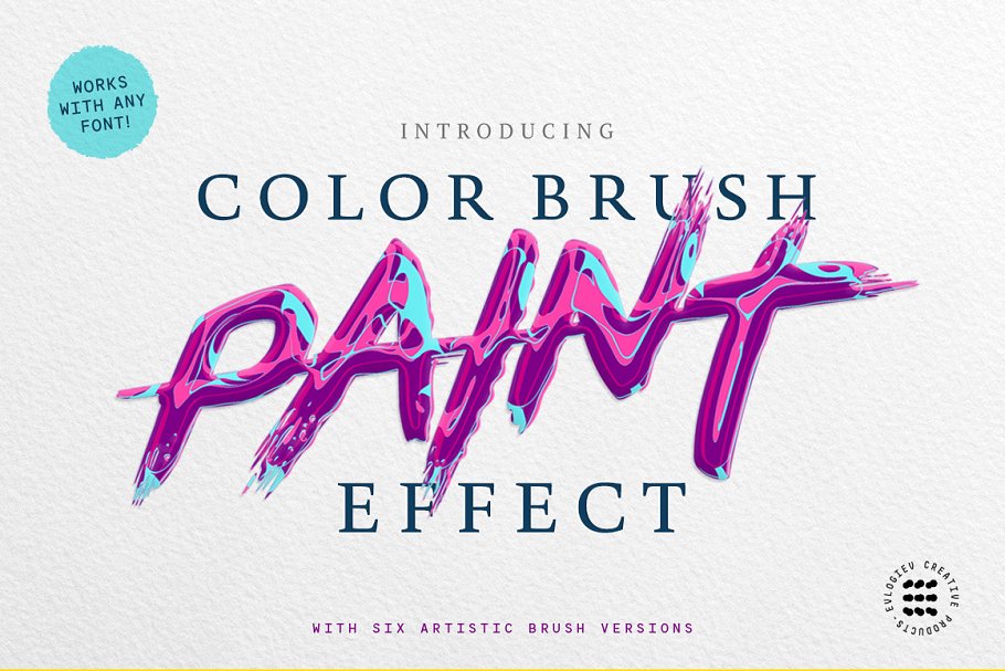抽象油漆涂抹效果PS字体样式 ABSTRACT PAINT TEXT EFFECTS插图