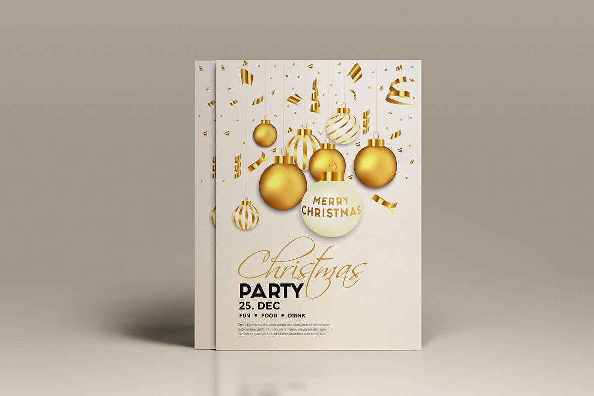 16合1圣诞节/新年主题海报传单设计模板 Set of 16 Christmas and Happy New Year Party Flyer插图(2)
