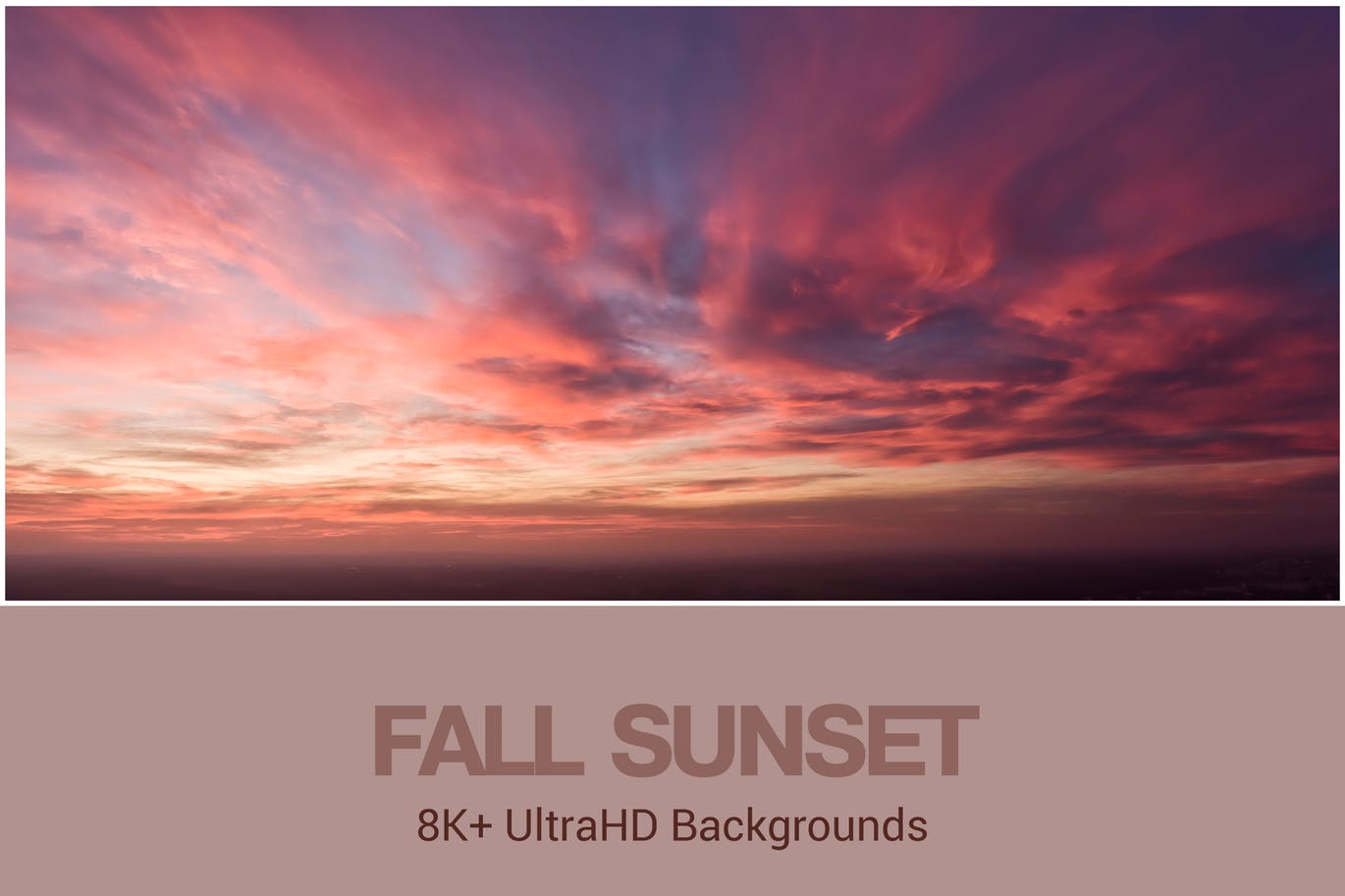 8K+超高清秋季日落天空背景图素材 8K+ UltraHD Fall Sunset Backgrounds插图