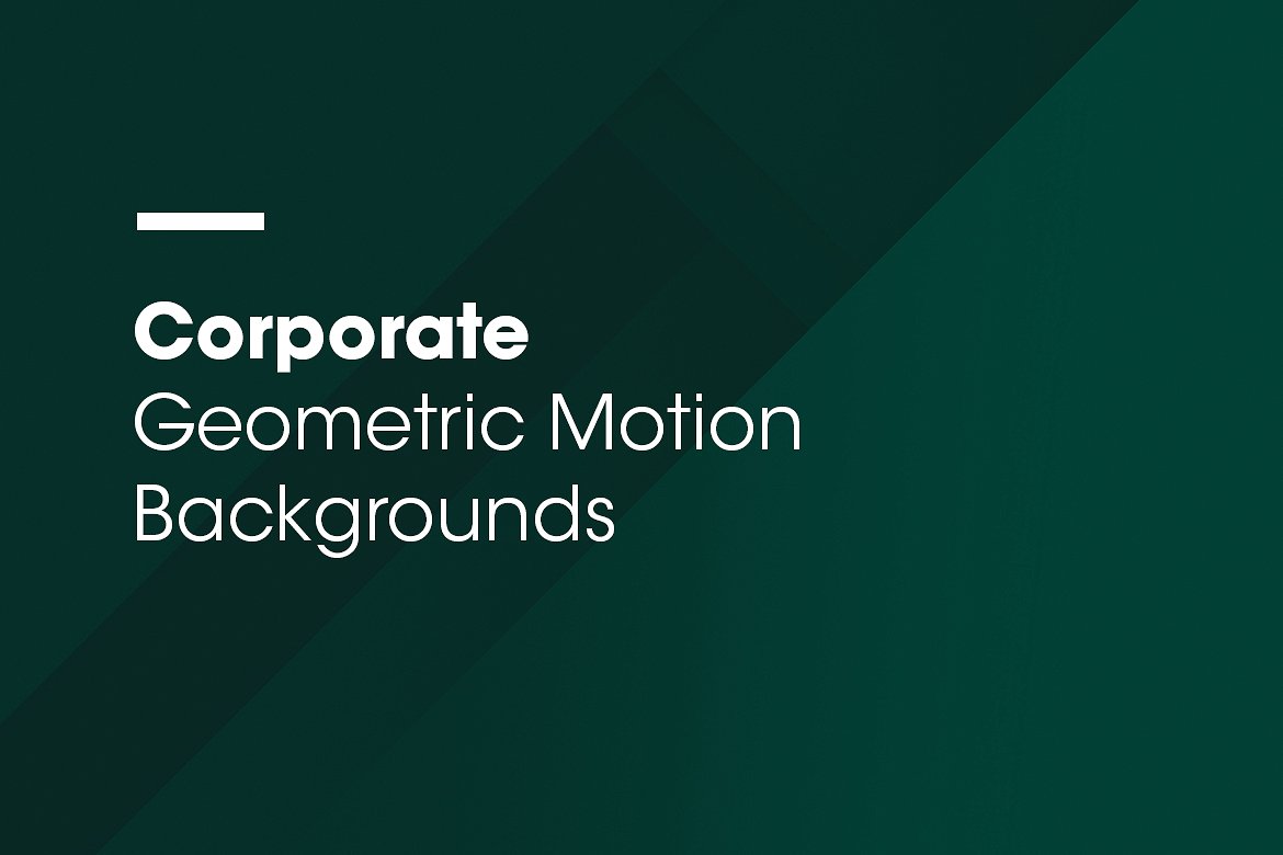 抽象几何背景v2 Corporate | Motion Backgrounds | V02插图1