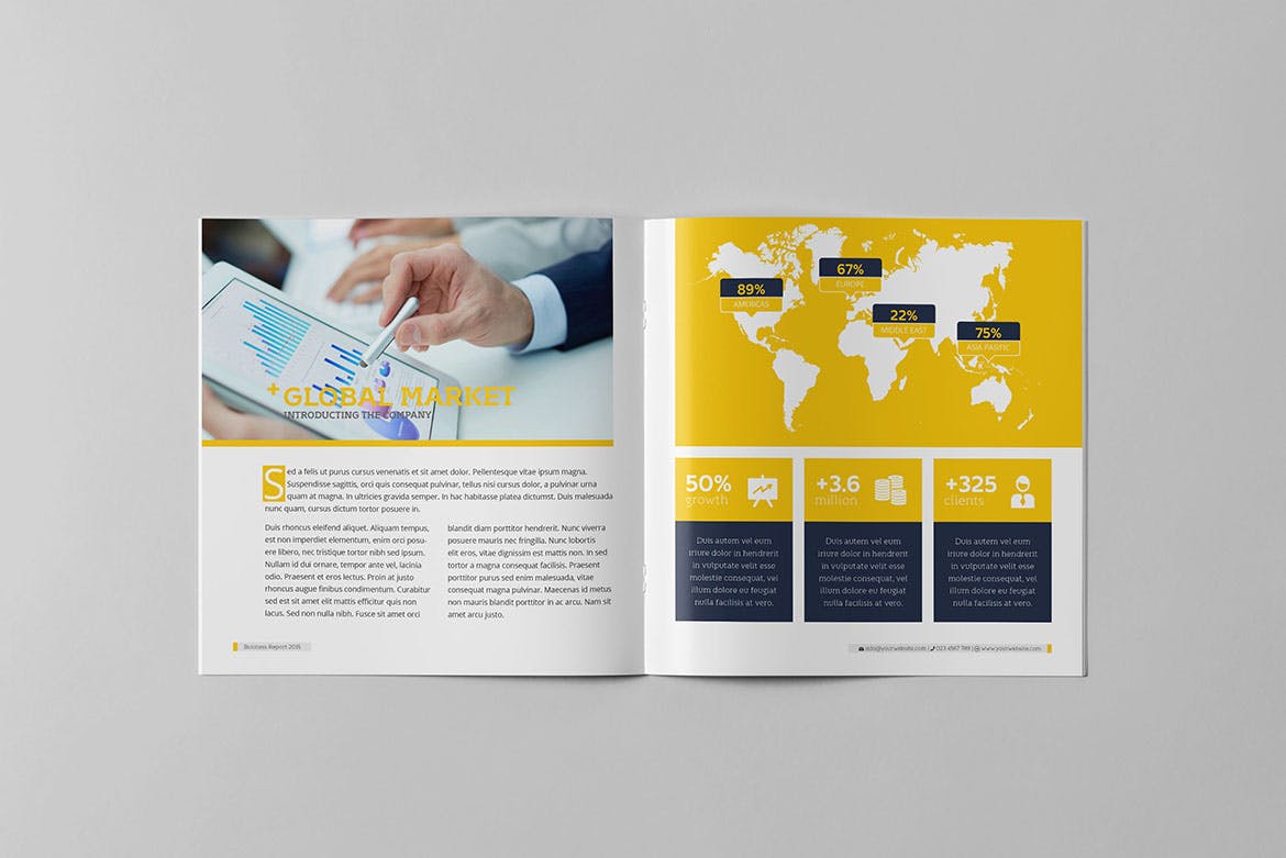 企业年度商业分析报告设计模板 Square Business Report插图7