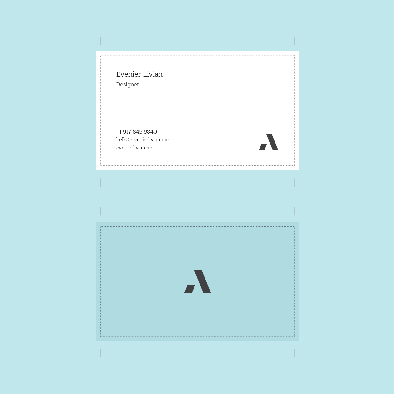 数码设计师个人/工作室名片设计模板 Digital Designer Business Card Template插图(1)