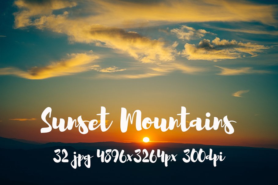 日落西山风景高清照片素材 Sunset Mountains photo pack插图(18)