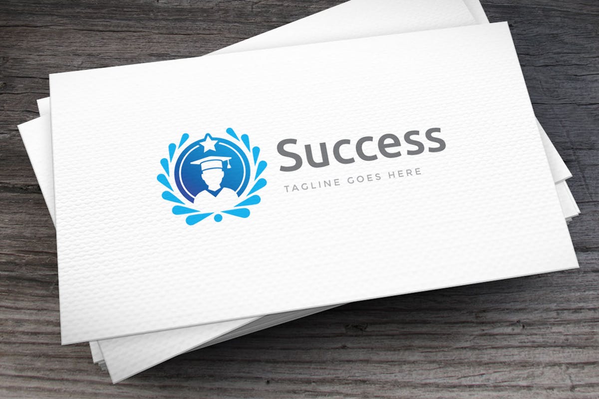 成功考试培训主题Logo模板 Success Logo Template插图