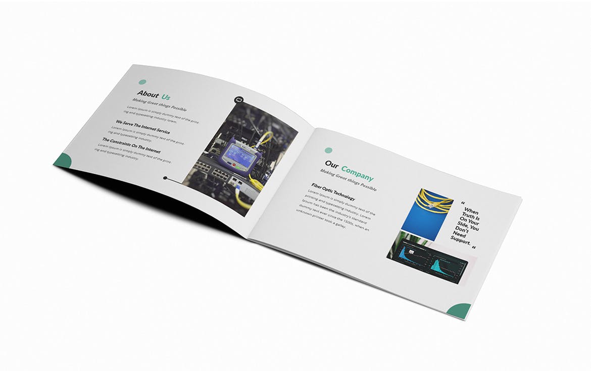 A5尺寸规格横版产品手册公司画册设计模板 ISP A5 Brochure Template插图3