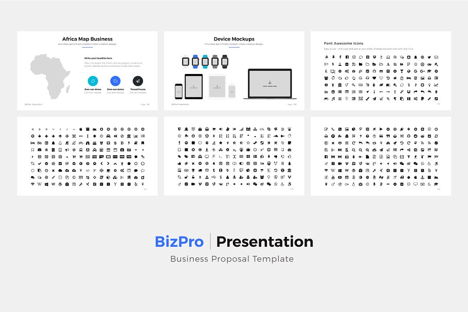 项目投标竞标谷歌幻灯片模板 BizPro. Google Slides Template +Gift插图12