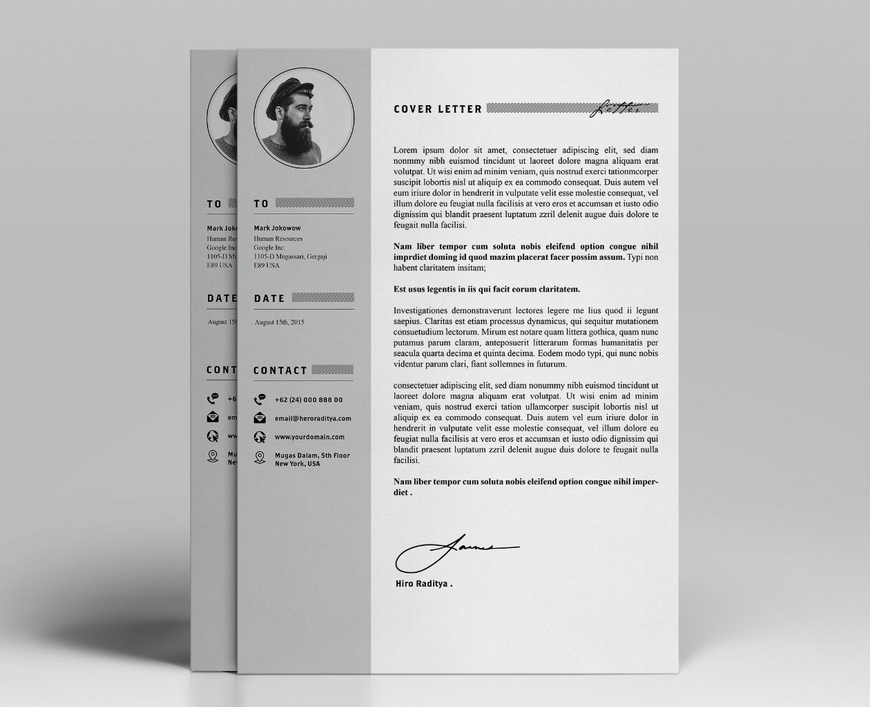 设计师简历及作品展示模板 Resume & Portfolio Template – YA插图1