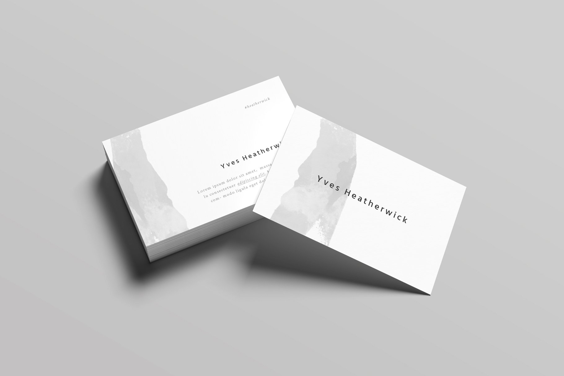 极简主义设计风格企业名片设计模板 Heatherwick Business Card Template插图1