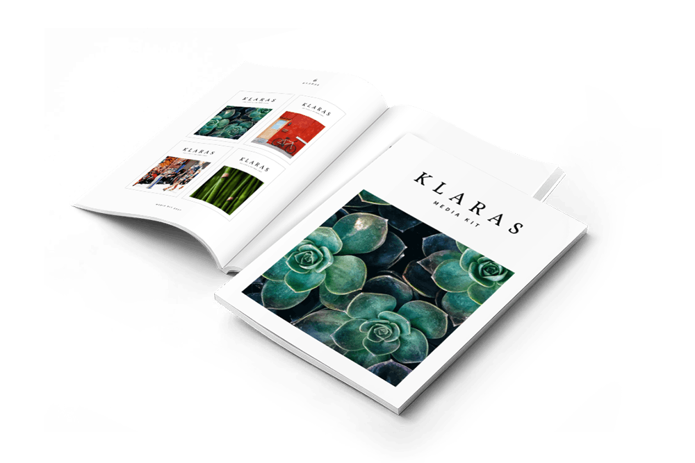 时尚简约设计风格杂志/企业品牌宣传册设计模板 The Media Kit Magazine插图(1)