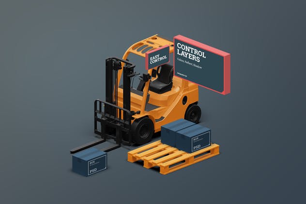 3D物流运输场景生成器 3D scene generator: Transport & Logistic插图1