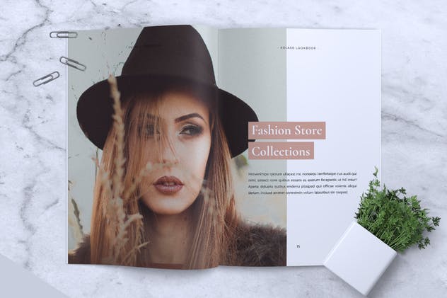 极简主义时尚服饰品牌产品手册INDD模板 KOLASE Minimal Fashion Lookbook插图(9)