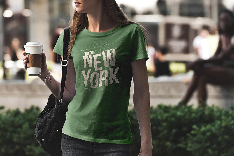 T恤服装设计街景背景样机合集[2.36GB] T-Shirt Mockup / Urban Edition插图6