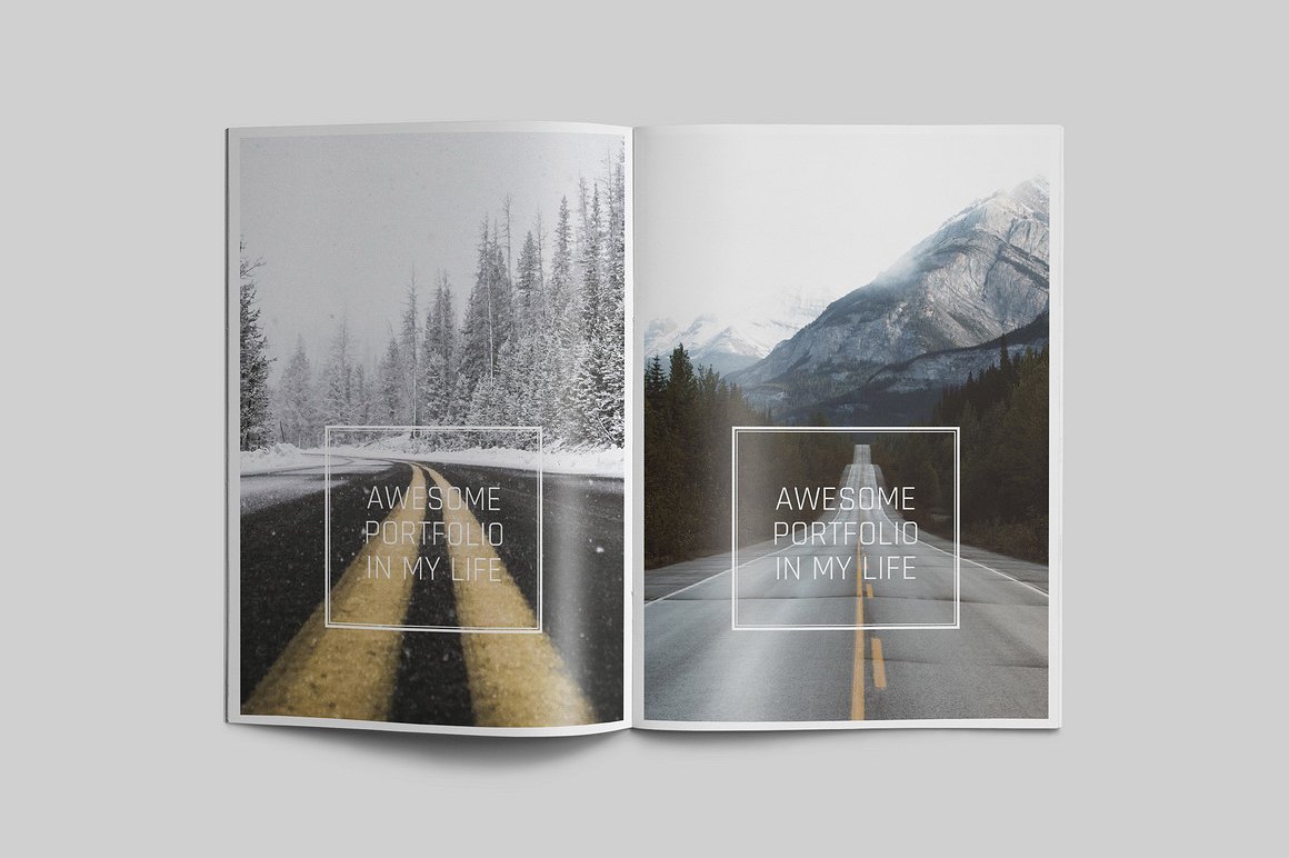 100页漂亮极简的商业化杂志模板下载[indd]插图(34)