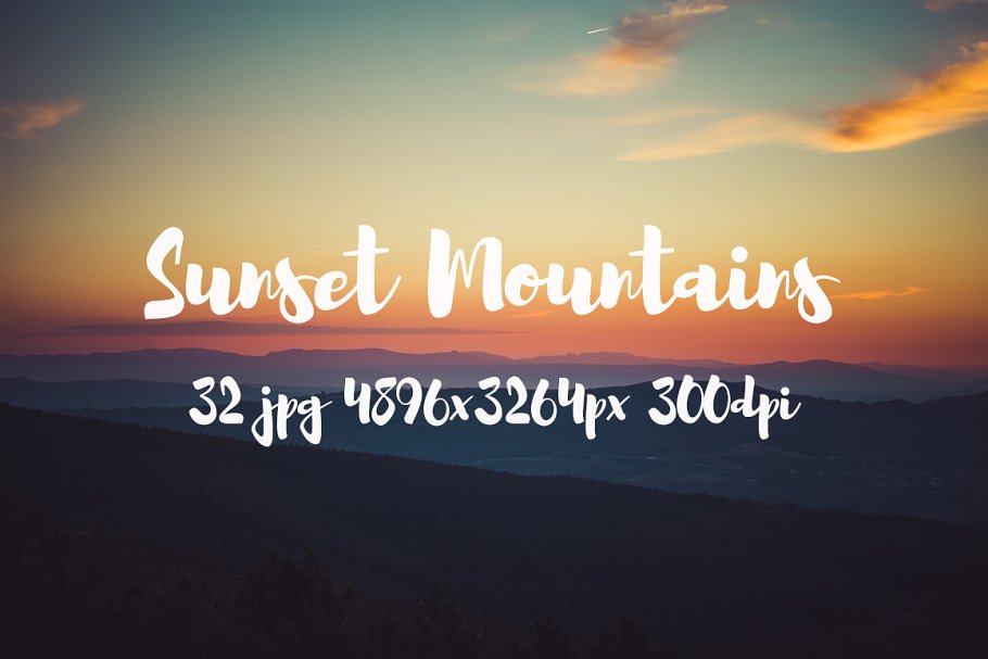 日落西山风景高清照片素材 Sunset Mountains photo pack插图(4)
