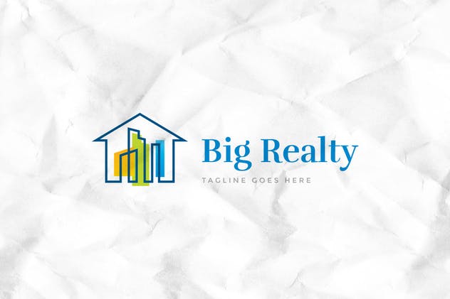 房地产建筑企业Logo设计模板 Big Realty Logo Template插图1