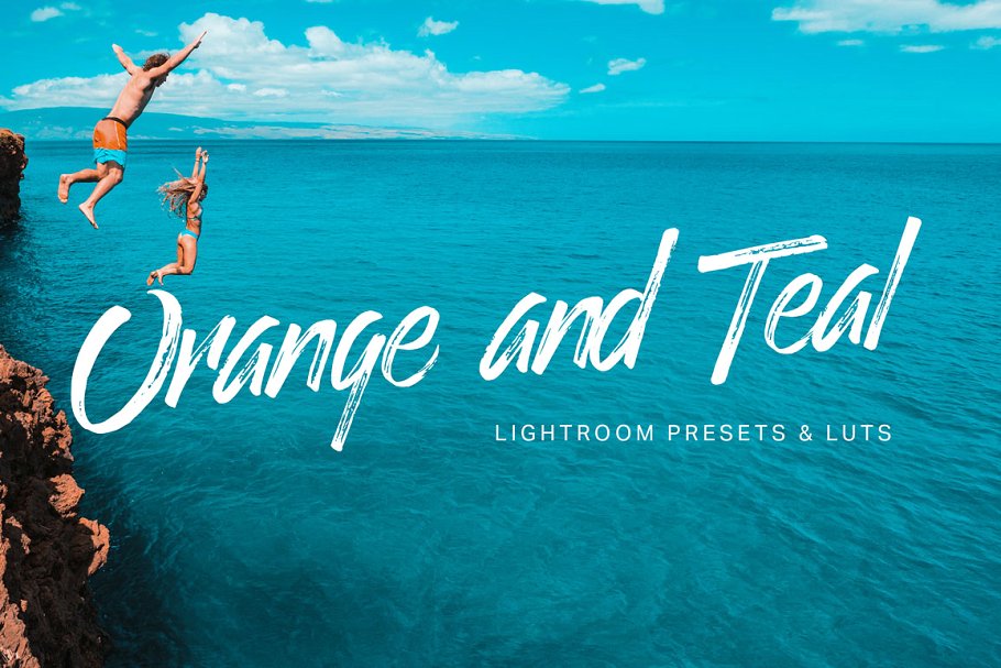 橙色和茶色调色滤镜LR预设 Orange Teal Lightroom Presets + LUTs插图