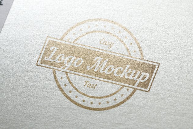 烫印烫金Logo样机模板 Logo Mock-Up插图(5)