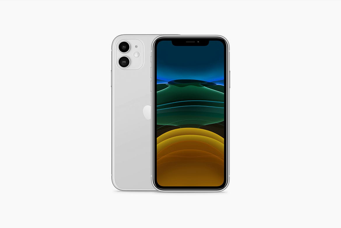 2019年新款iPhone 11苹果手机样机模板[6种配色] iPhone 11 Mockup插图(5)