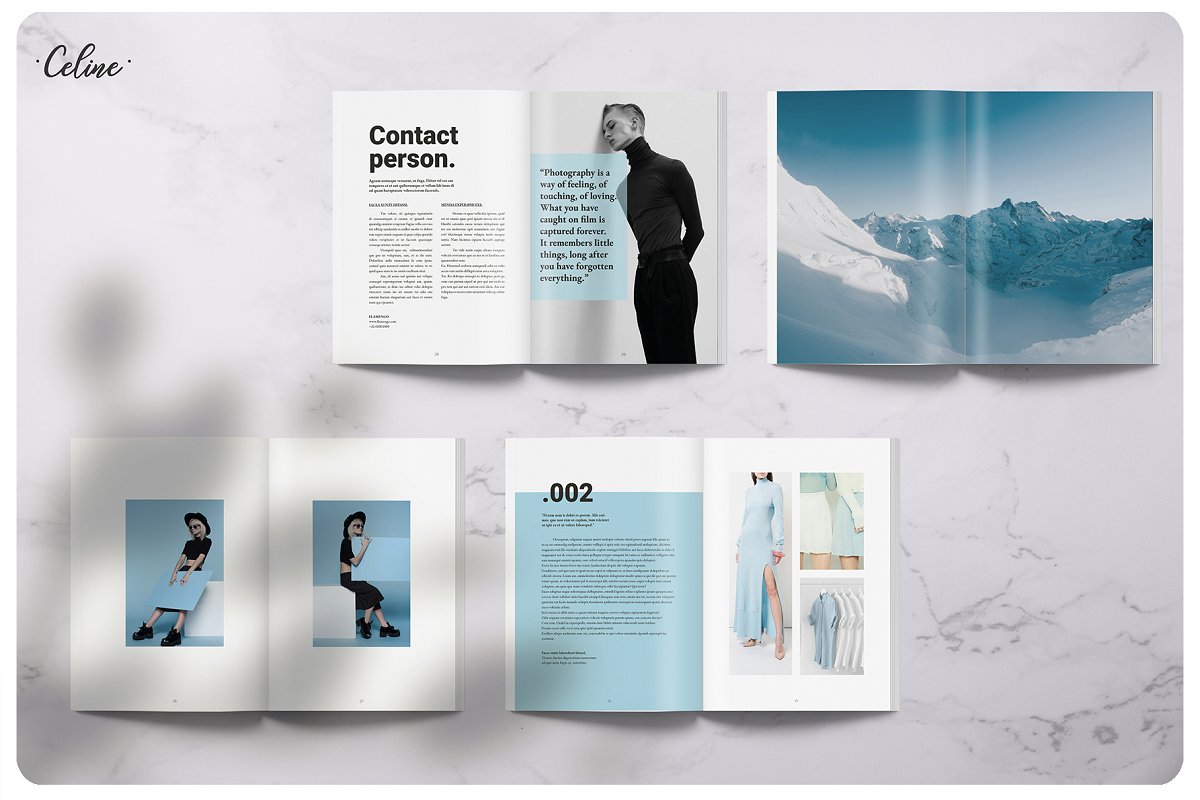 Flamingo时尚摄影杂志画册设计模板插图6