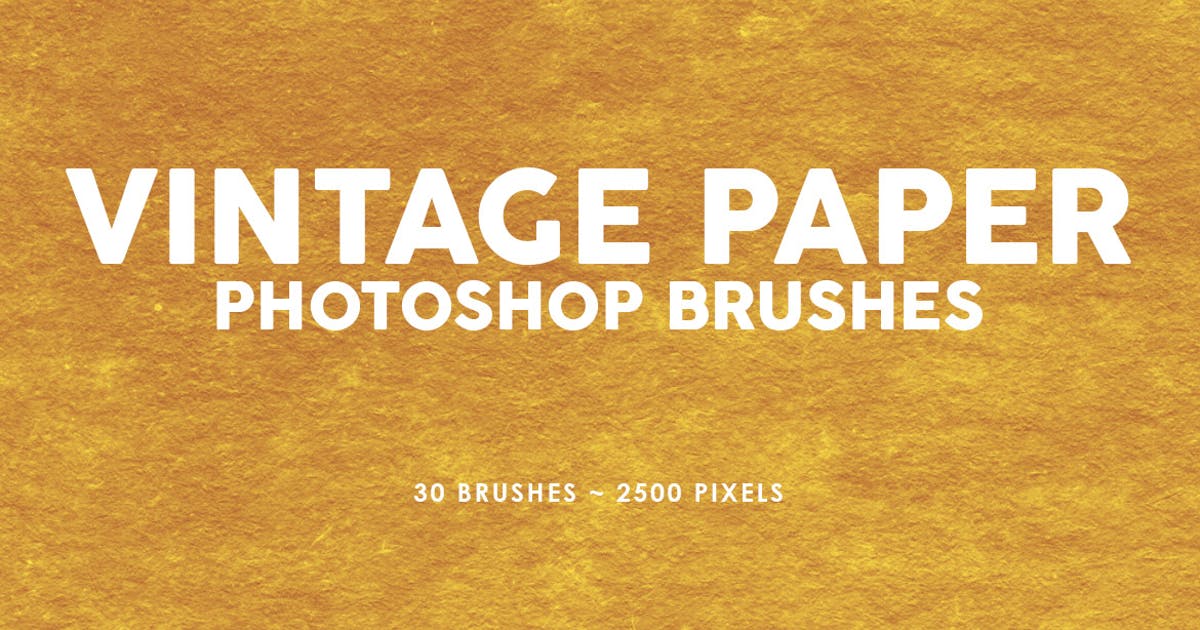 30款复古纸张纹理PS印章笔刷v3 30 Vintage Paper Photoshop Stamp Brushes Vol.3插图