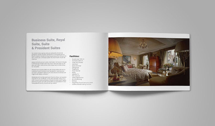品牌酒店宣传册/房型目录设计模板 Hotel Brochure/Catalog插图(6)